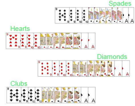 how many spades are in a deck of 52 cards